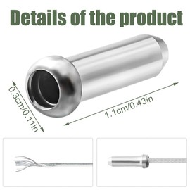 SUJEBKC 100 pieces brake cable bicycle end caps gear cable brake cable end cap brake cable for brake cable shift cable bicycle brake cable caps