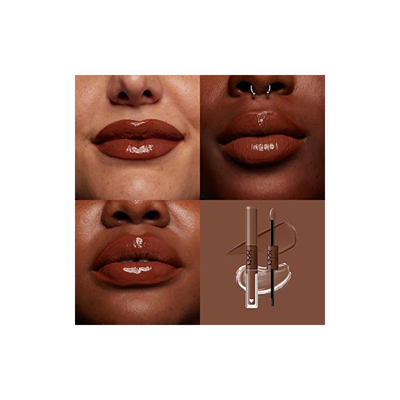 NYX Professional Makeup, Shine Loud, Labial Líquido Larga Duración, Total