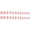 Pack of 24 Medium Length False Nails Simple Line Artificial