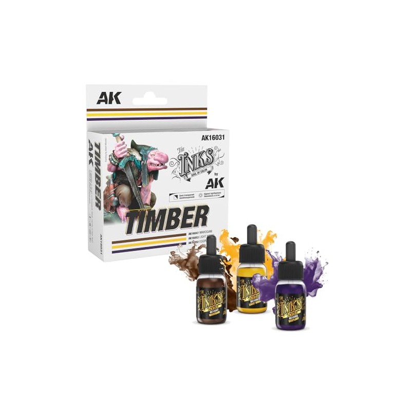 AK-Interactive Ink Set - Timber