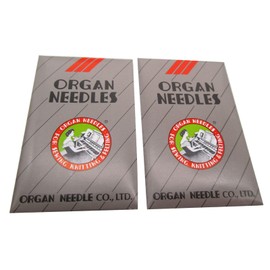 ckpsms Organ Needle - 20PCS 2054 SLx75 Flat Shank (in CKPSMS Clear Plastic Box) Compatible with/Replacement for Pfaff Brand Hobbylock 756 Singer 14U (Needle Size:11#+14#)