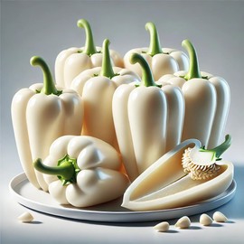 22Day Seeds: Seeds Sweet Bell Pepper White Belozerka/Non GMO/Heirloom