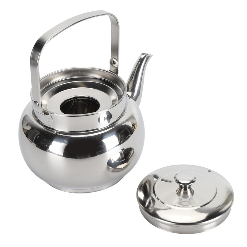 Stainless Steel Teapot with Removable Filter Metal Tea Kettle Coffee