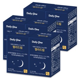 Daily One 식물성 멜라토닌 2mg 함유 멜라드림 400mg X 30정 6통 없음