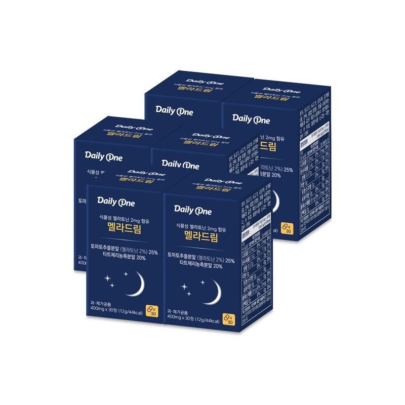 Daily One 식물성 멜라토닌 2mg 함유 멜라드림 400mg X 30정
