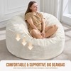 Hobestluk 5ft Bean Bag Chairs for Adults Large Beanbag Chair