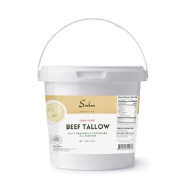100% Pure Rendered NON GMO Beef Tallow-Food Grade- 7LBS