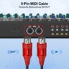 J&D 5-Pin DIN MIDI Cable, Male to Male Cables Compatible