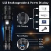 BERCOL Rechargeable LED Flashlights High Lumens, 990,000 Lumens Super Bright