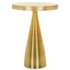 SAFAVIEH Lighting Collection Champeaux Champagne/Gold Round Accent Table