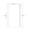 PinezOne [A6 Transparent Refill] A6 6 Hole Transparent Refill with
