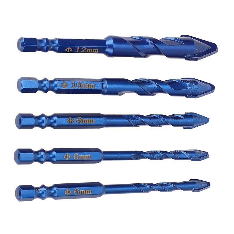 5Pcs Crooked Head Eccentric Drill Special High Strength Twist Bit