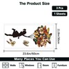 PLIGREAT Banksy Butterfly Girl Wall Stickers Removable Vinyl Decals Flying
