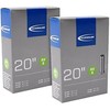 SCHWALBE AV6 US Type Tube, Set of 2, Genuine Product, 20 x 1.10/1.50 (28/40-406)