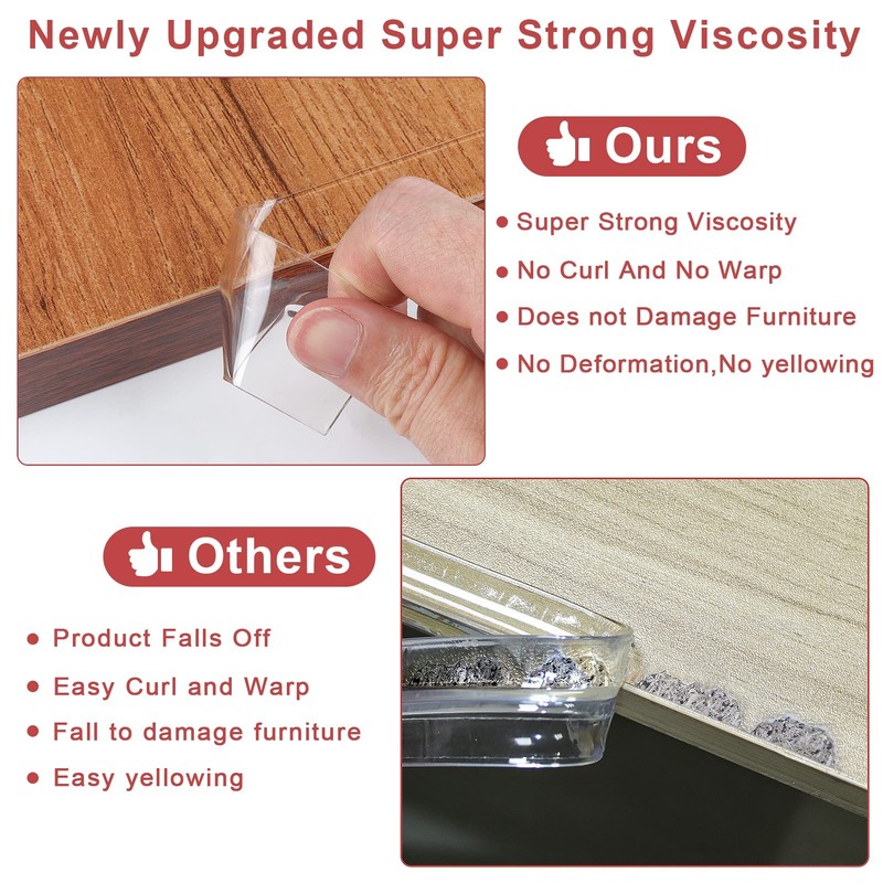 Corner Protectors Baby Proofing,Clear Corner Protector,Soft Edge Protector 6.6ft(2M) Corner