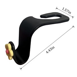 BESULEN Car Seat Headrest Hook, 4PCS Vehicle Seatback Organizer Hanger, Auto Seat Back Storage Hook for Grocery Bag Purse Handbag Umbrella, Universal Interior Accessories for Most Cars (Light Yellow)