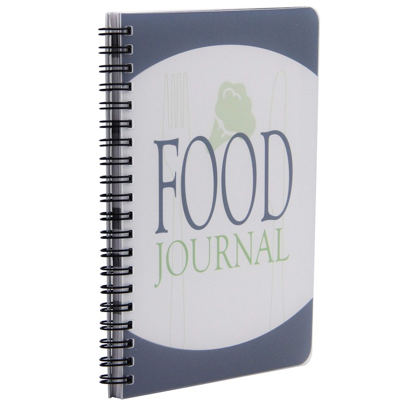 ATDAWN Food Journal/Food Diary/Diet Journal Notebook, 5x7 Inch, 120 Pages,