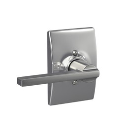 Schlage F170LAT625CEN Century Collection Latitude Decorative Trim Lever, Bright Chrome