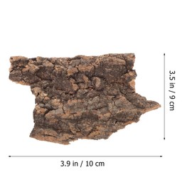 Ipetboom Pack of 10 Artificial Bark Turtle Platform Reptile Tree Bark Cork Bark Terrarium for Reptiles Terrarium Decoration Reptile Bark Platform Moss