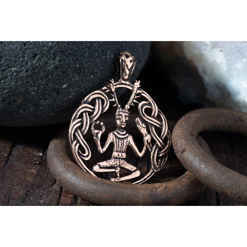 Windalf Celtic Jewellery Pendant Cernunnos 3.5 cm Celtic Forest God