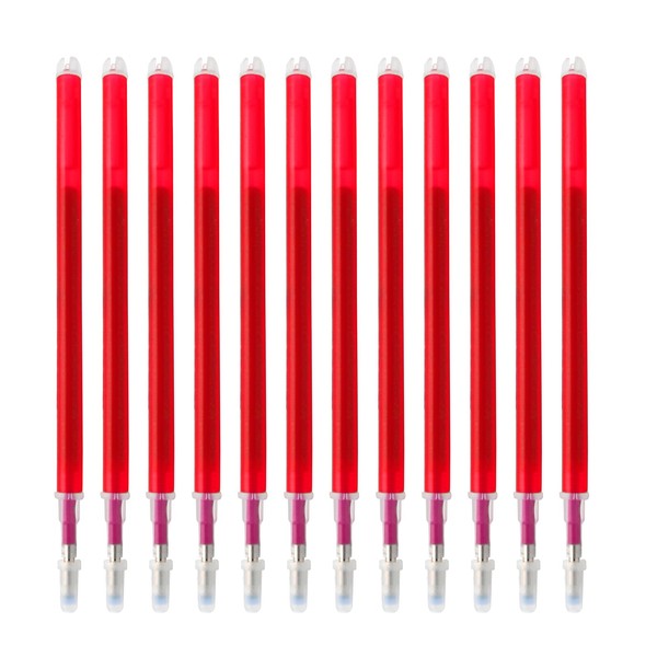 SENRISE Red Ink Refills for Erasable Pens 0.7mm (Pack of