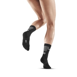 CEP Ultralight Mid Cut Socks, Black/Grey, Women, LG