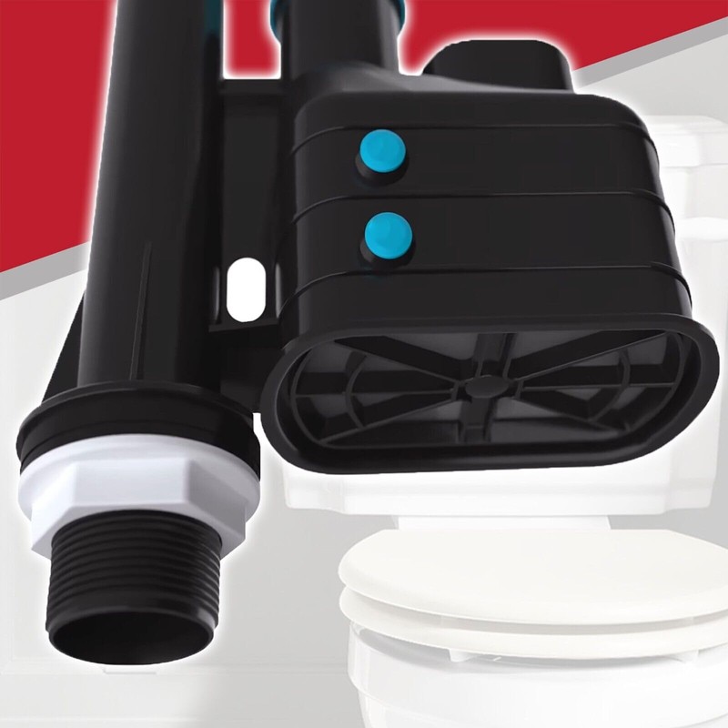 SPARES2GO Dual Flush Toilet Syphon Height Adjustable 7.5" to 9.5"