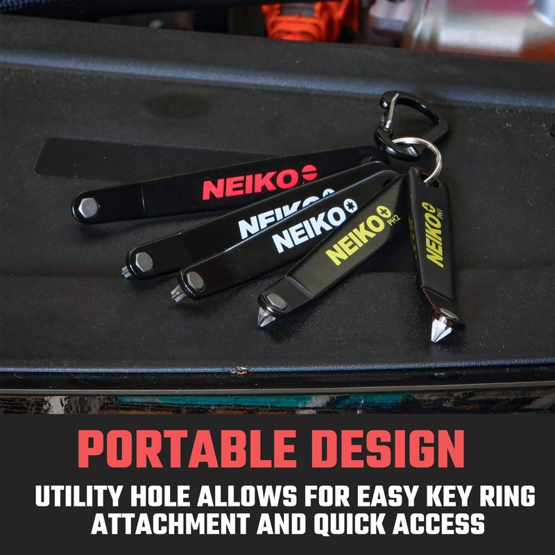 NEIKO 01322A Ultra Low Profile Offset Screwdriver & Torx Set,