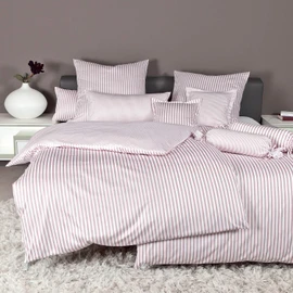 Janine 3912 Mako Silk Satin Reversible Bed Linen Modern Classic 80 x 80 cm Chalk Pink