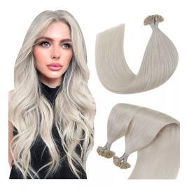 Hetto Extensiones De Cabello 100% Real Platino Rubio 18in 50gramos