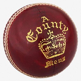 Readers County Crown 'A' Cricket Ball 4.75oz, Red, Youths