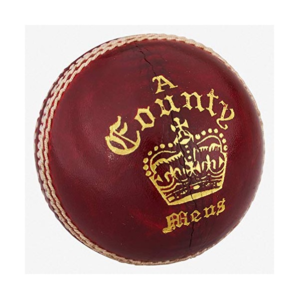 Readers County Crown 'A' Cricket Ball 4.75oz, Red, Youths