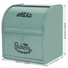 Pitmoly Stainless Steel Bread Box, 2 Layer Roll Top Bread