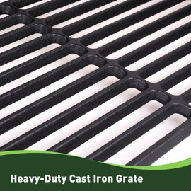 BRANDMAN GRILLS SINCE 1987 Grill Grate for Brand-Man Hoss Series - 2 Cast Iron Replacement Grate & 3 Flame Tamer - Durable, Easy to Use