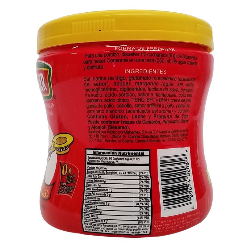 Malher Chicken Bouillon 16 oz - Consome de Pollo