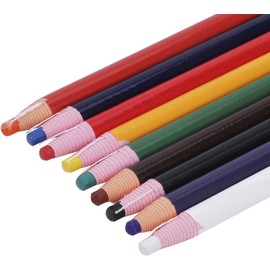 Cauaoa 9 Pieces Random Color Peel-Off Wax Marker Set, Multi-Purpose Marking Tools for Glass, Textiles, Wood, Metal, Multi-Purpose Marking Tools for Drawing, Crafts and DIY Projects