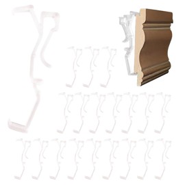 Amazing Drapery Hardware 2.5 Inch Clear Valance Clips for Blinds & Window Shades, 20-Pack - Hunter Douglas WoodMates and Chalet Woods Replacement, Faux Wood & Metal Treatments