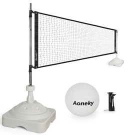 Aoneky 15/21ft Swimming Pool Volleyball Set - Pool Volley Game Set (21ft)