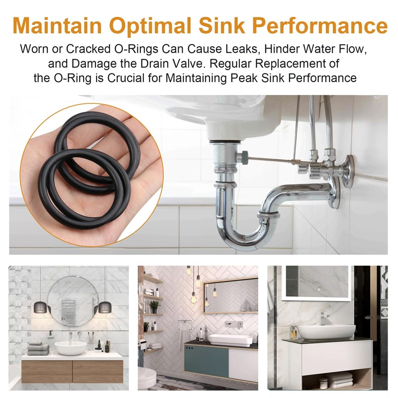 Plunger O-Ring Gasket Compatible with T&S Brass 010389-45, Twist Waste