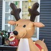 HOMCOM 6ft Christmas Inflatables Outdoor Decorations Reindeer, Blow-Up Yard Christmas