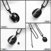 SS9721 Cowboy Hat Stainless Steel Cremation Urn Pendant Necklace Memorial