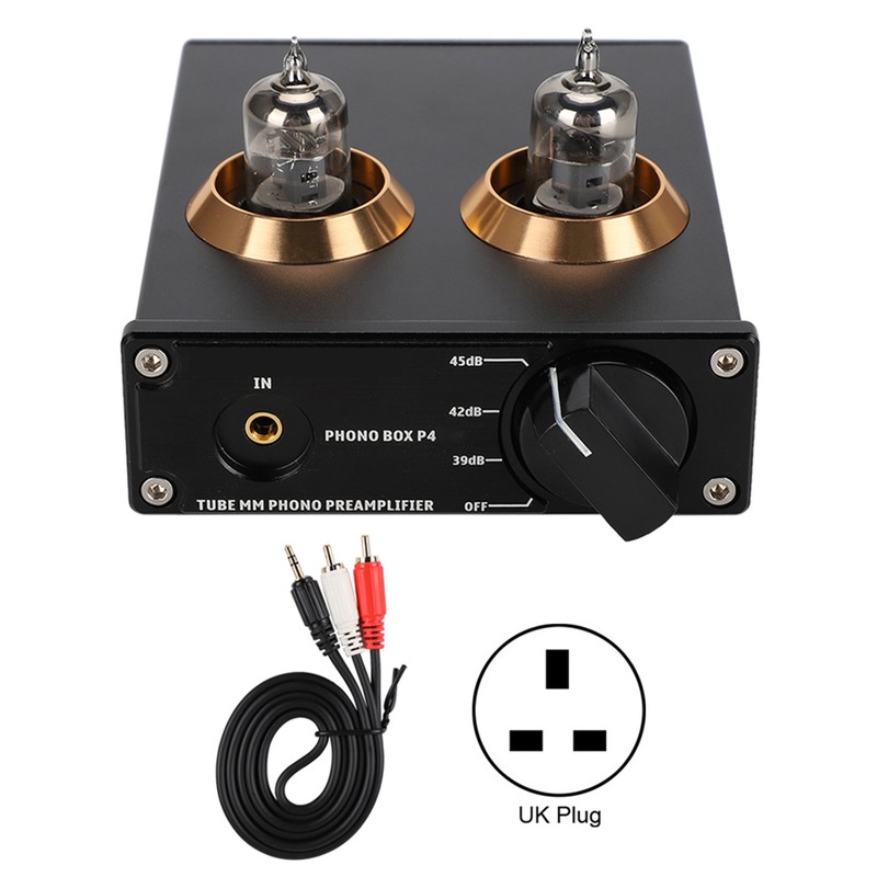 PHONO BOX P4 Gold Plated RCA Panel Drawing Sandblasting MM