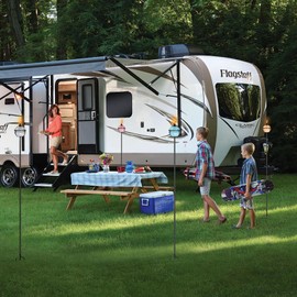 XINWXSS Citronella Torches Set of 4, Large Capacity 16 oz Outdoor Glass Torch Garden Décor，58.6 - Inch Upgraded Citronella Torches with 3-Prong Grounded Stake for Yard, Patio, Gatherin