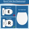 iFealClear Round Toilet Seat Compatible with Kohler, American Standard, TOTO,