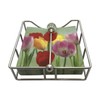 Napkin Holder Hamburg 19 x 19 cm Silver