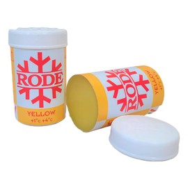 Rode XC Cross Country Ski Hardwax (Kick Wax/Grip Wax), Yellow Hardwax P60 (4C/1C), 45g