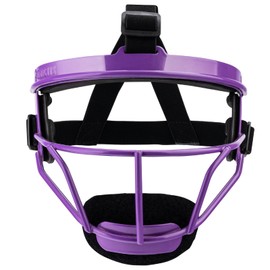 Dinictis Softball Face Mask, Lightweight, Comfortable, with Wide Field Vision, Durable and Safe Face Guards, Premium Protective Softball Fielder's Mask-Purple-Adult(L)