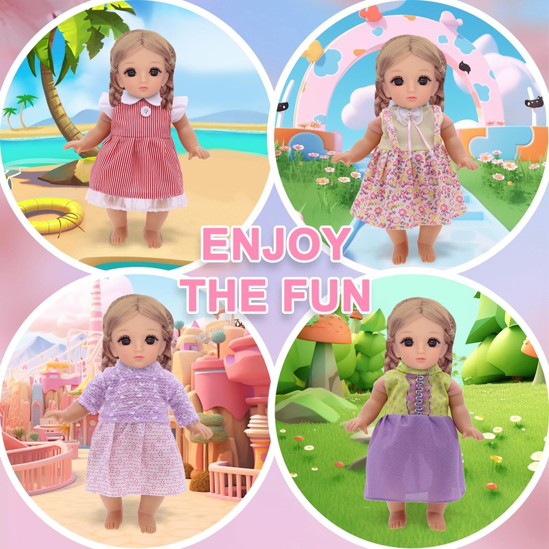 14-Piece Doll Clothes Set for 13-15 Inch Dolls - 12