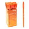 Eziglide Ballpoint Orange Pen, Pack of 50 Ballpoint Pens, Smooth