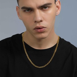 18k Gold Chain for Men and Women 24inch 3mm Custom Neck Chains Male Necklace